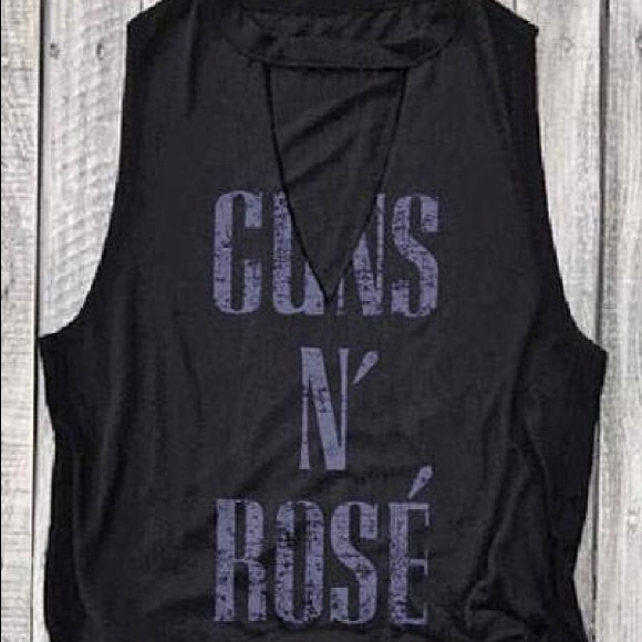 “Guns N Rose’” Muscle Tank with cut out - Picture 2 of 3